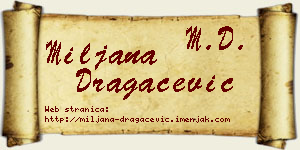 Miljana Dragačević vizit kartica